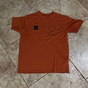 RVCA Men's Short Sleeve Tee in Burnt Orange
